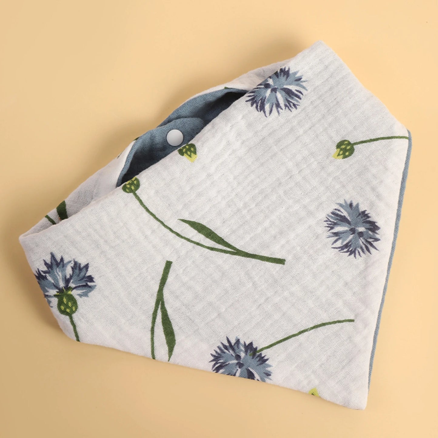 INSULAR Infant Cotton Bibs Newborn Triangle Scarf Feeding Saliva Towels Baby Waterproof Pinny Bandana Burp Shower Cloth 4 Layers