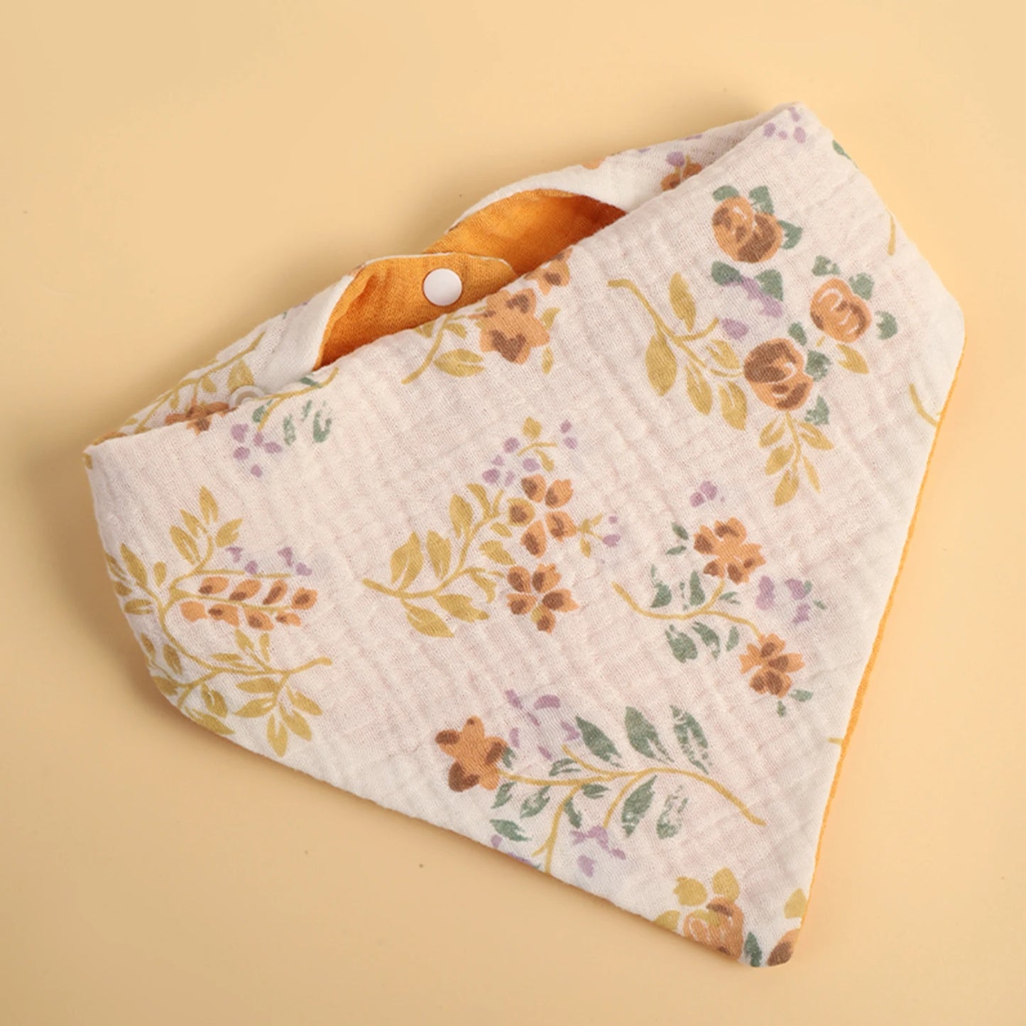 INSULAR Infant Cotton Bibs Newborn Triangle Scarf Feeding Saliva Towels Baby Waterproof Pinny Bandana Burp Shower Cloth 4 Layers
